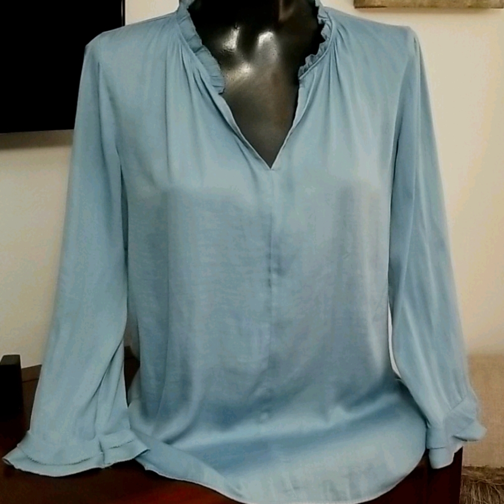 LOFT Aqua Blue Blouse
